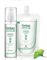 Ginkgo Natural odličovací a čistící voda bez alkoholu v rozprašovači a s náhradní náplní 2x150 ml