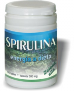 Spirulina 500mg - potravinový doplněk při dietě, hubnutí, dodává energii 100 tablet